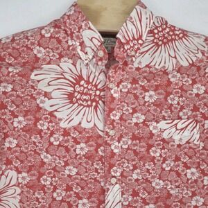 J Crew Shirt Mens Medium Floral Secret Wash Stretch Classic Fit Cruise Hawaiian